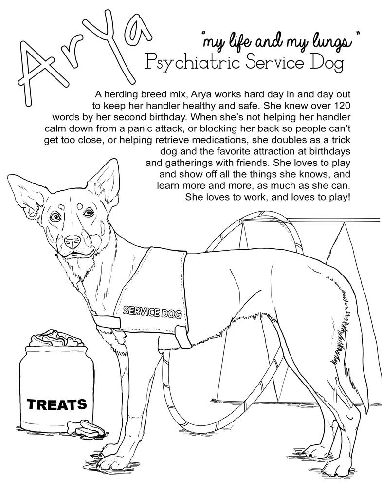 Arya the service dog