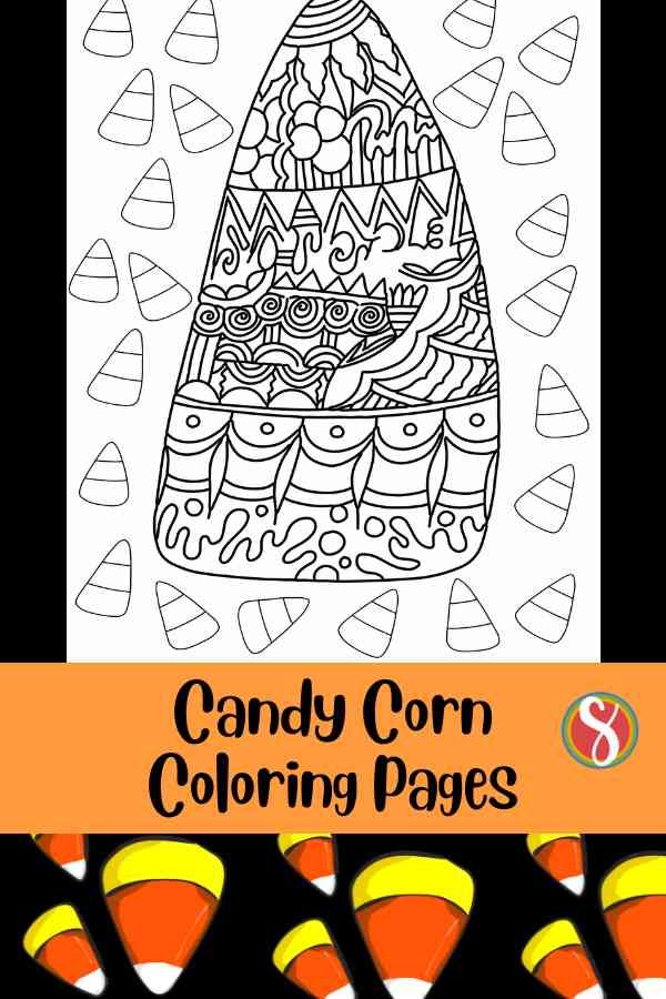 Free candy corn coloring pages â stevie doodles