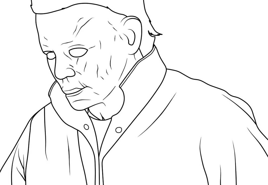 Michael myers coloring pages by coloringpageswk on