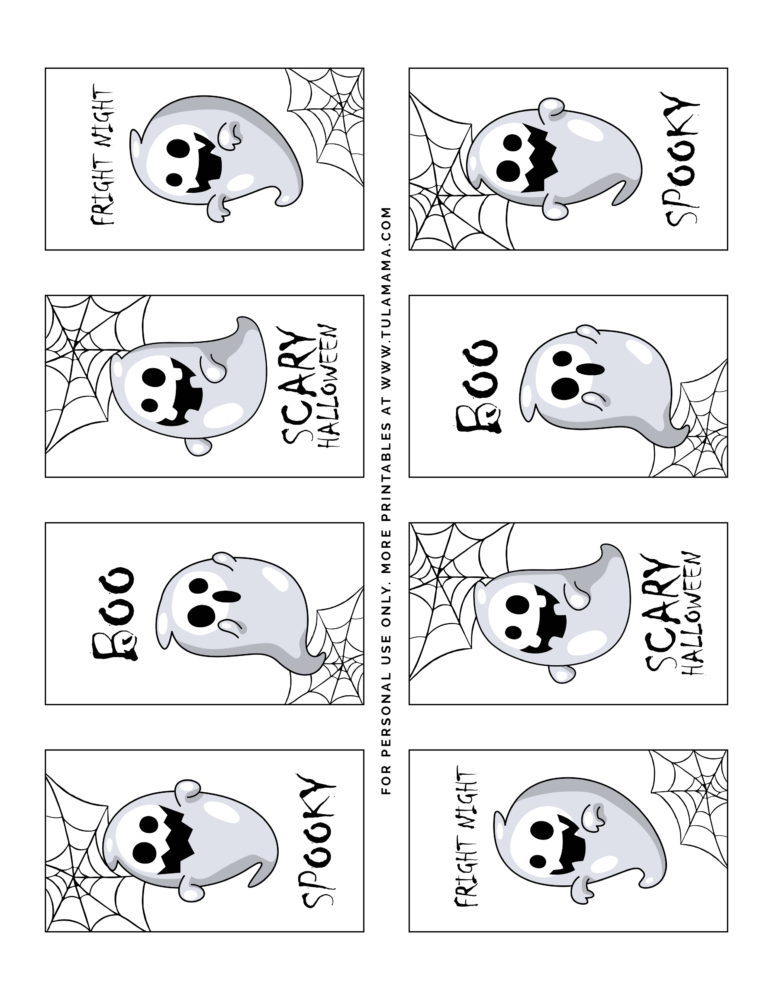 The cutest halloween gift tags free printable