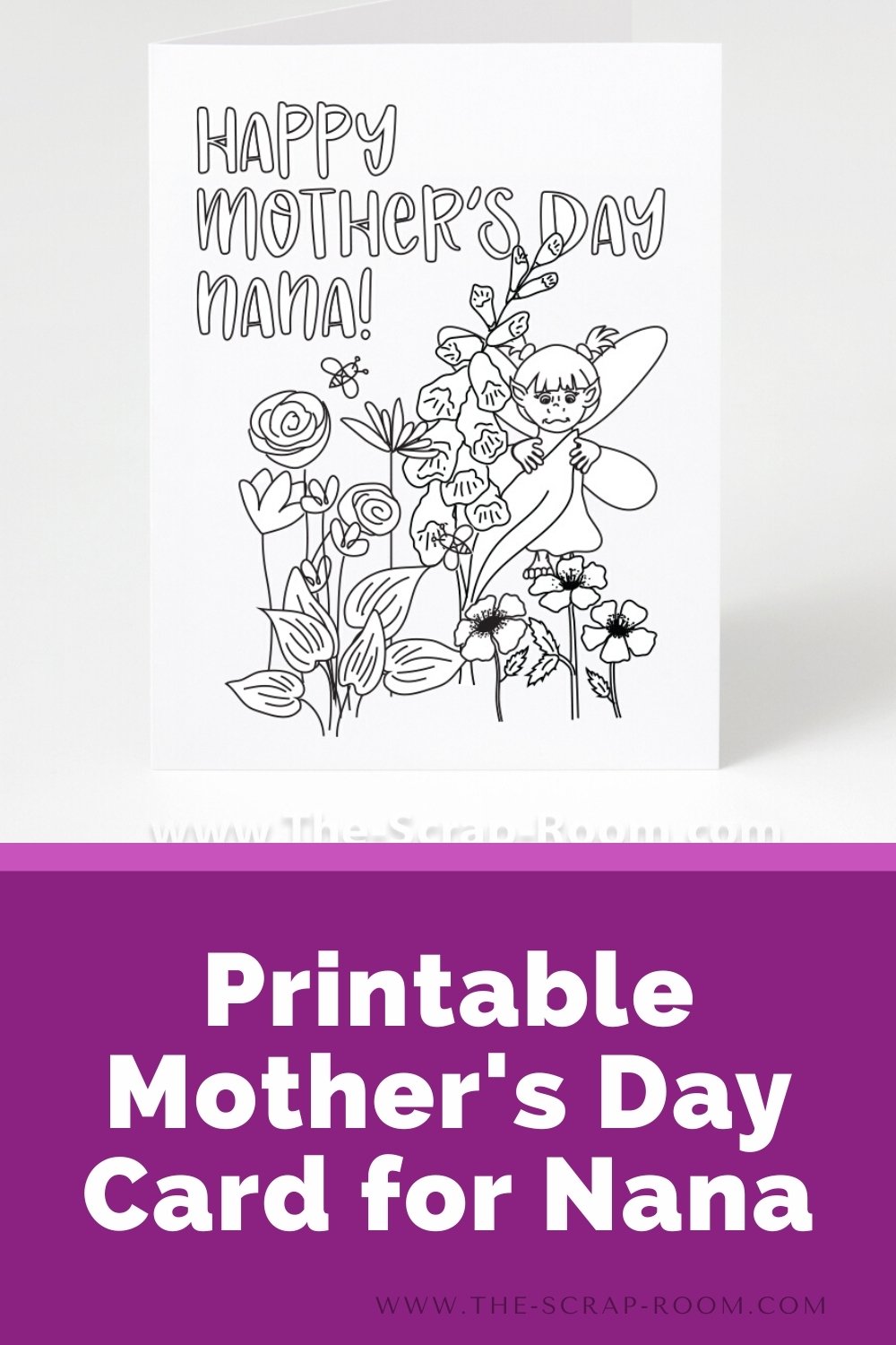 Printable happy mothers day card for nana