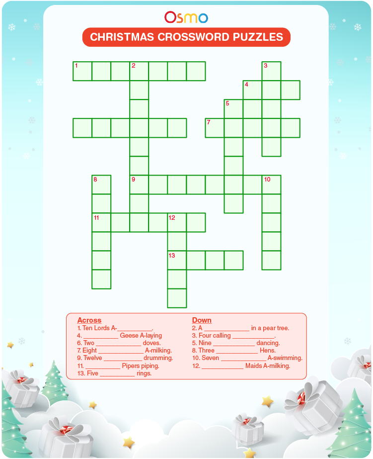 Christmas crossword puzzles download free printables