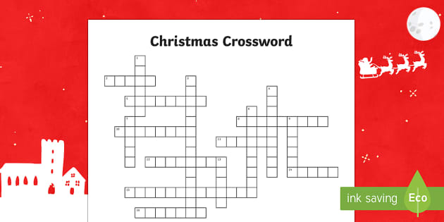 Christmas crossword printable puzzles ks festive puzzles