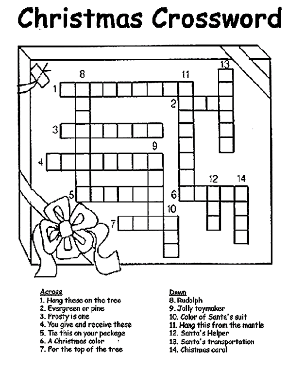 Christmas crossword