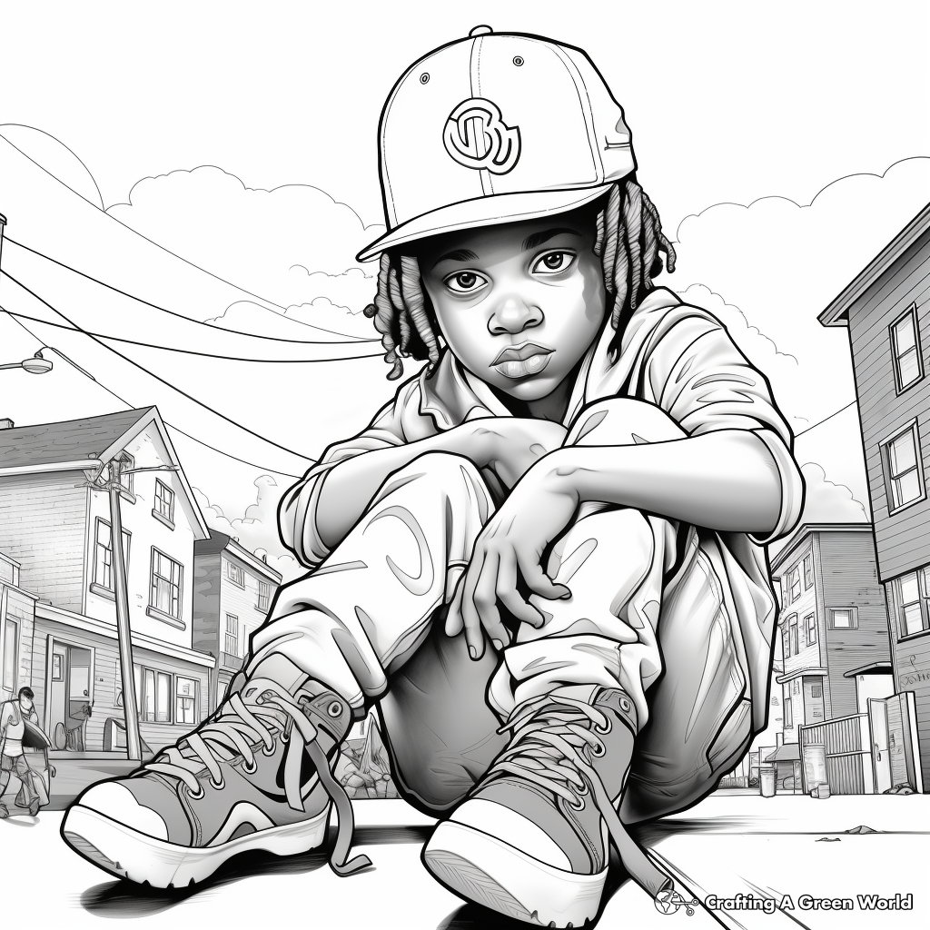 Graffiti coloring pages