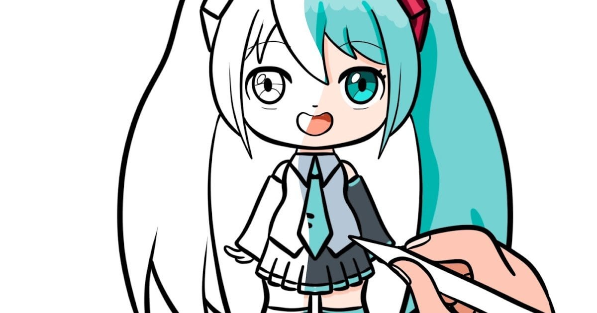 Hatsune miku free coloring page rzainabelsoly