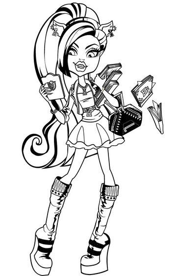 Clawdeen wolf monster high coloring page by billysgirl on