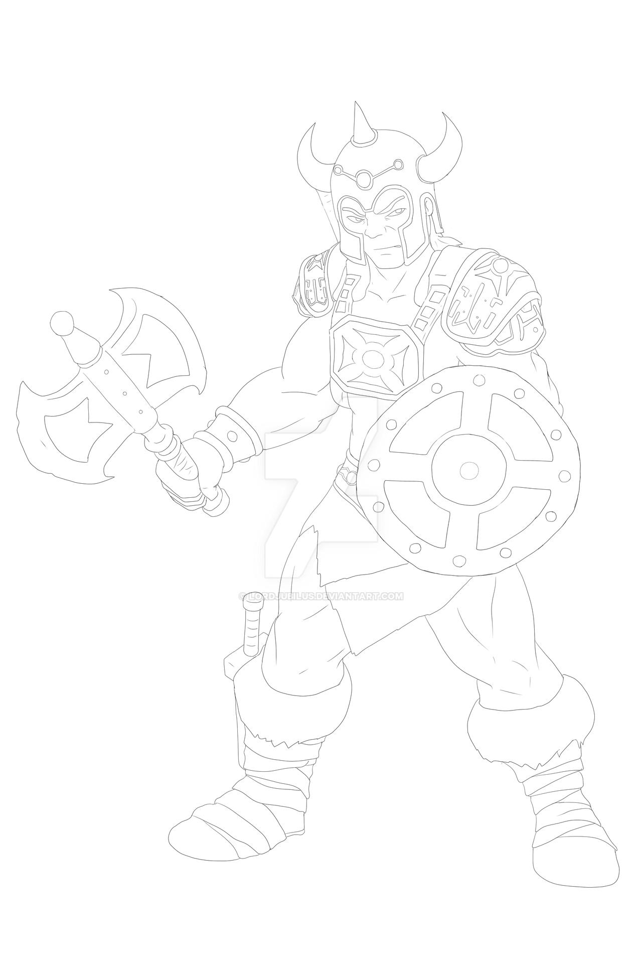 Viking he man coloring by lordjubilus on