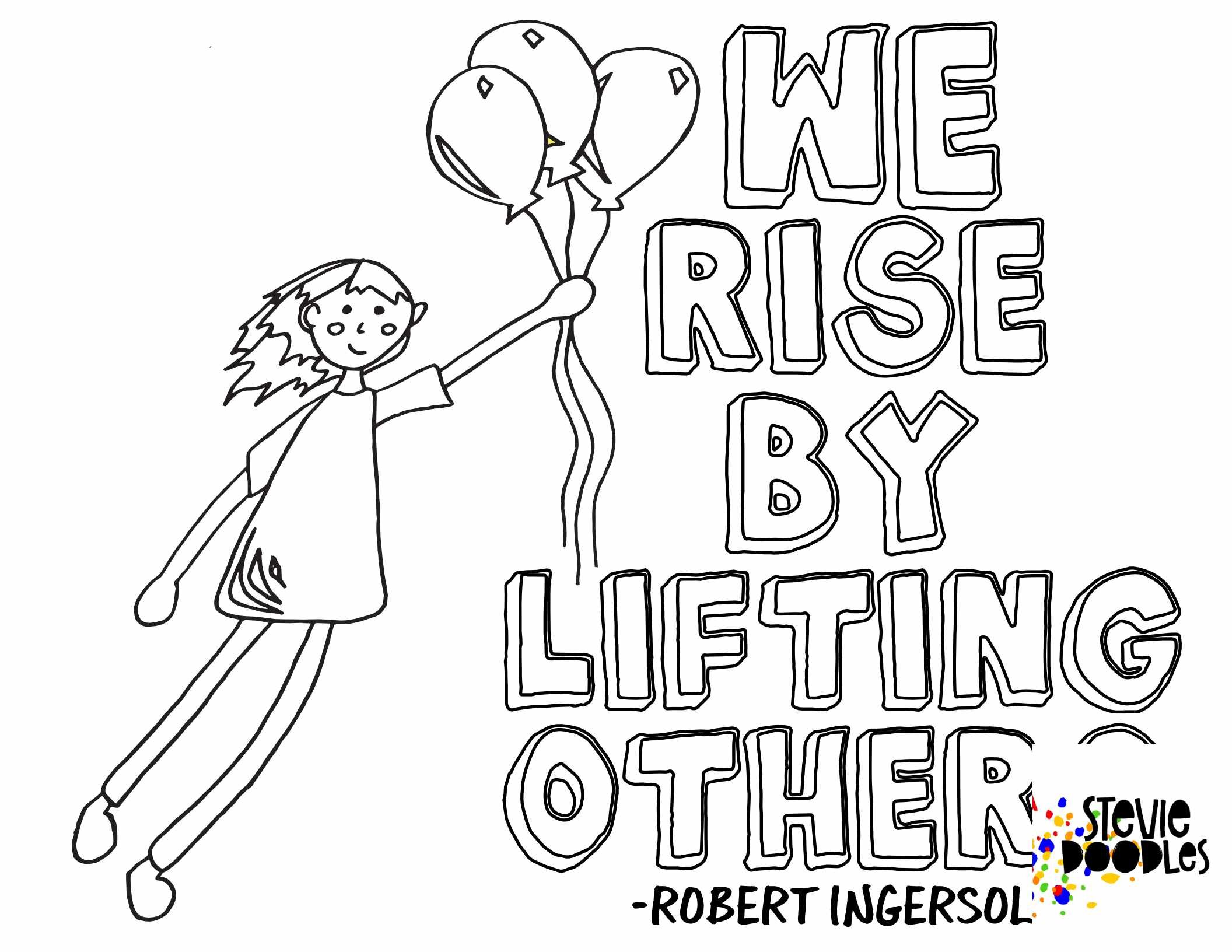 We rise by lifting others