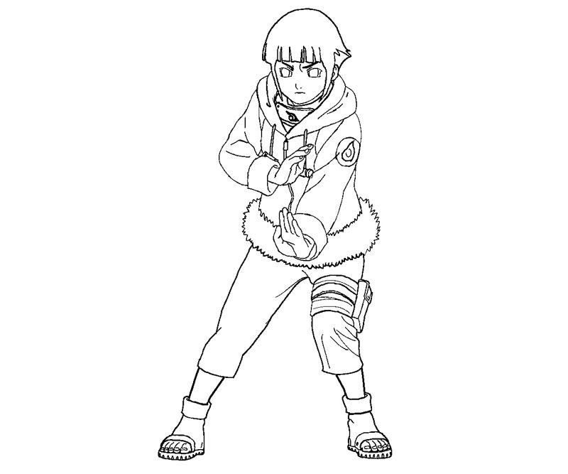 Hinata hyuga coloring crafty teenager