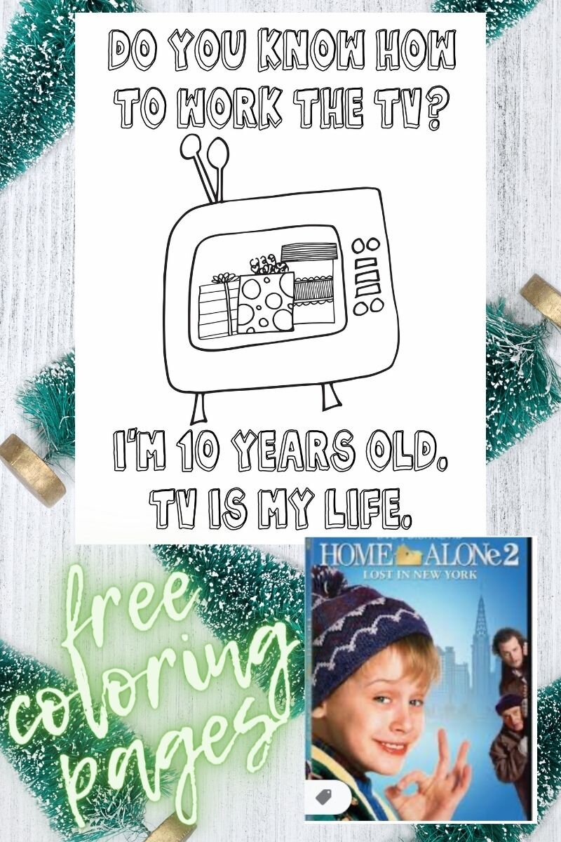 Free home alone pages â stevie doodles