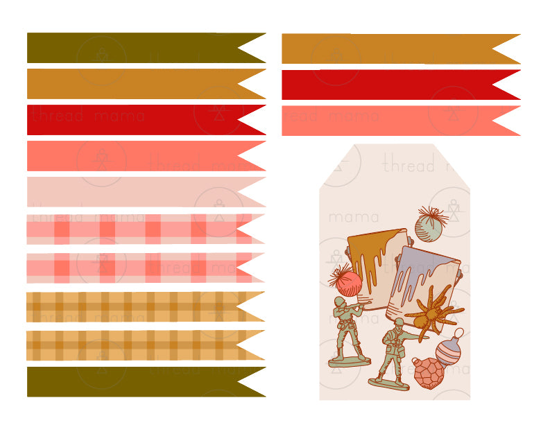 Home alone tags flags coloring sheets