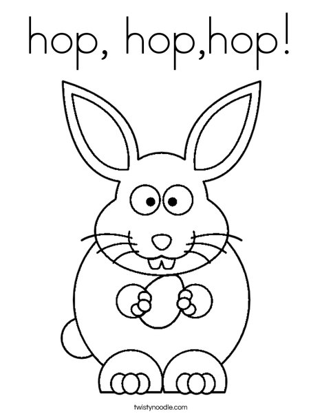 Hop hophop coloring page