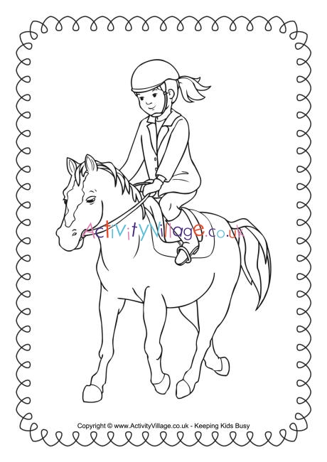 Horse riding louring page
