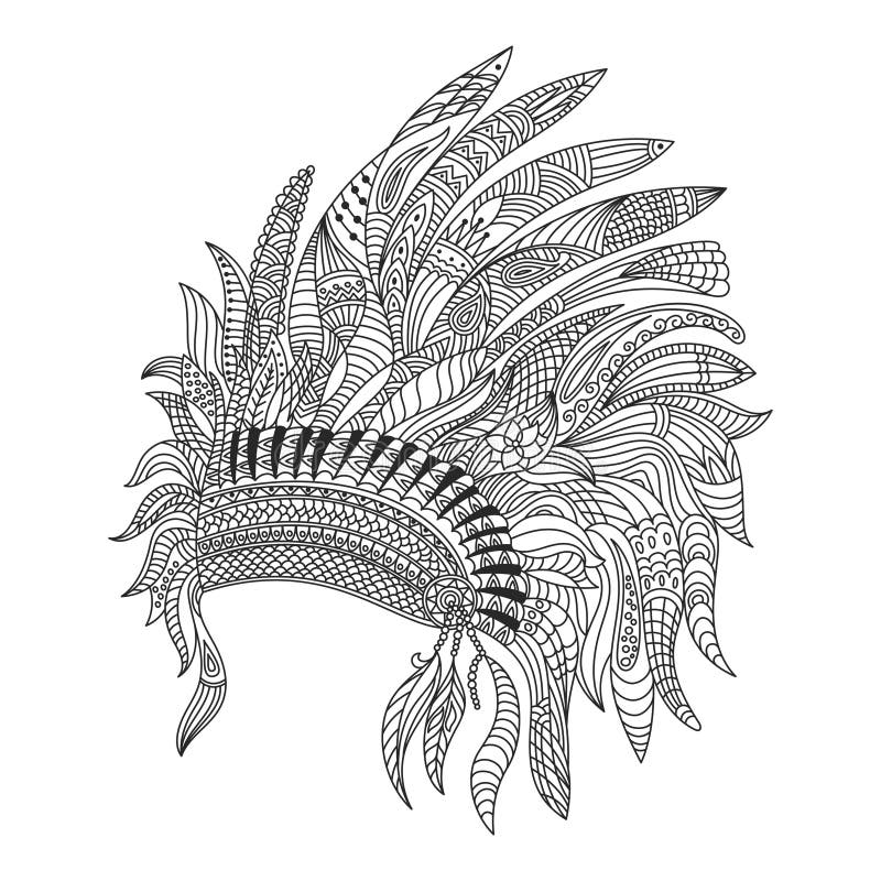 Bonnet coloring page stock illustration illustration of drawing