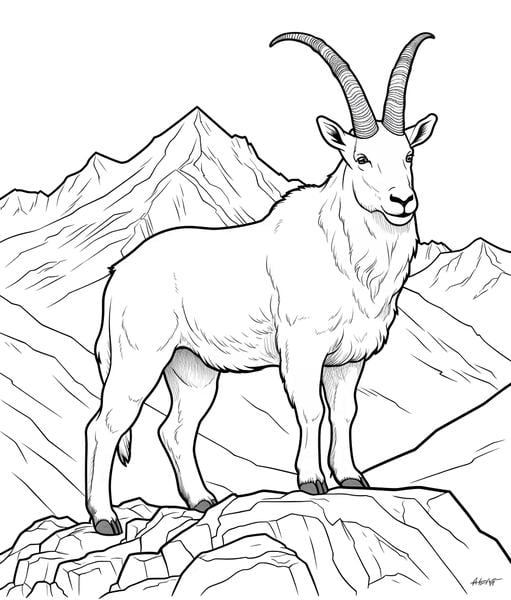 Free printable mountains coloring pages list