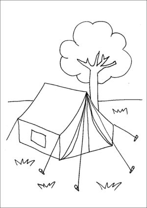 Camping tent coloring page camping coloring pages tent camping tent drawing