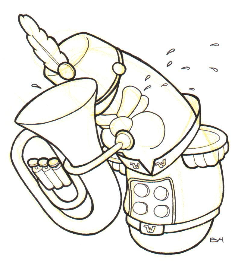 Gideon tuba warrior sketch by vonholdt on