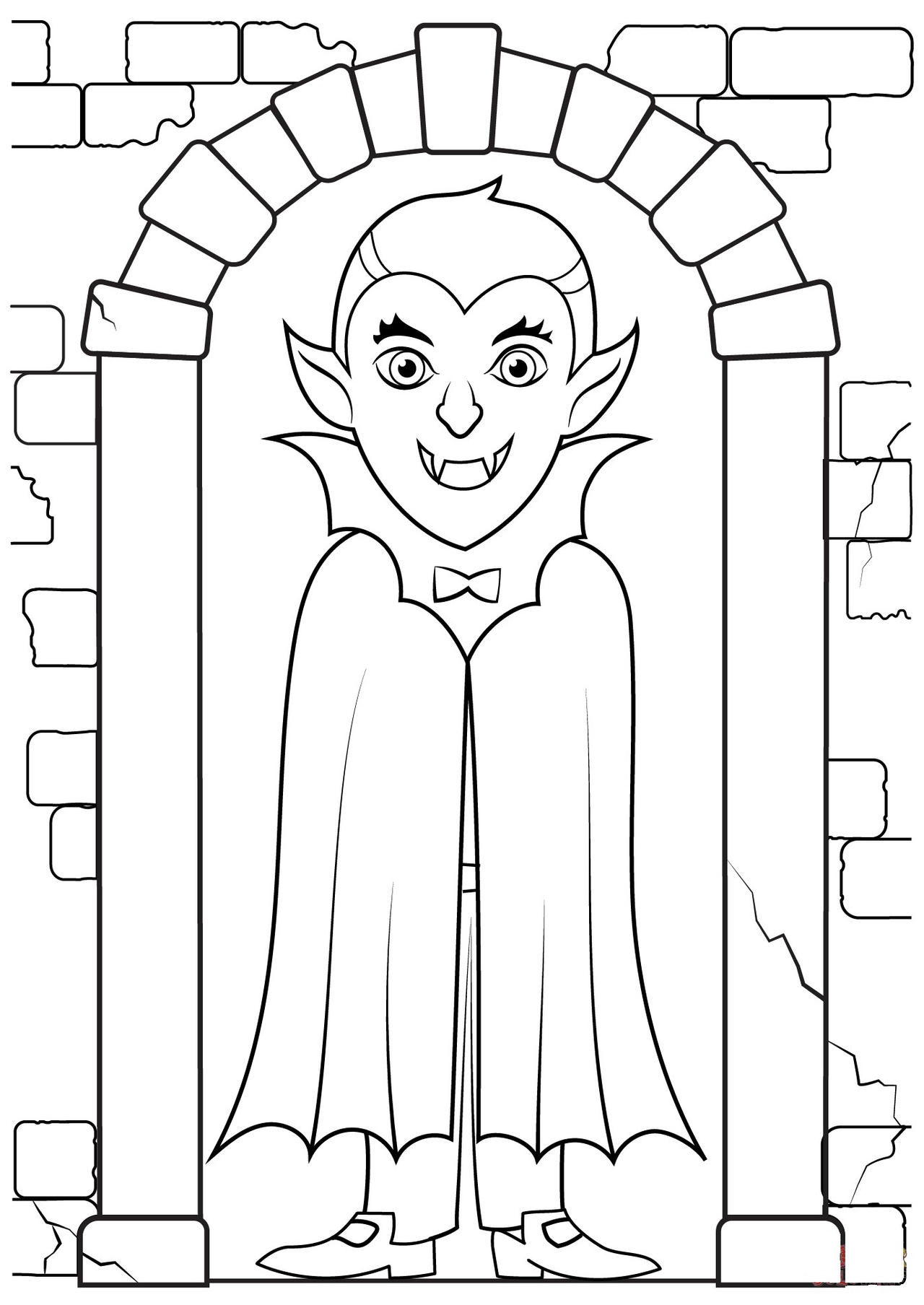 Dracula coloring pages by coloringpageswk on