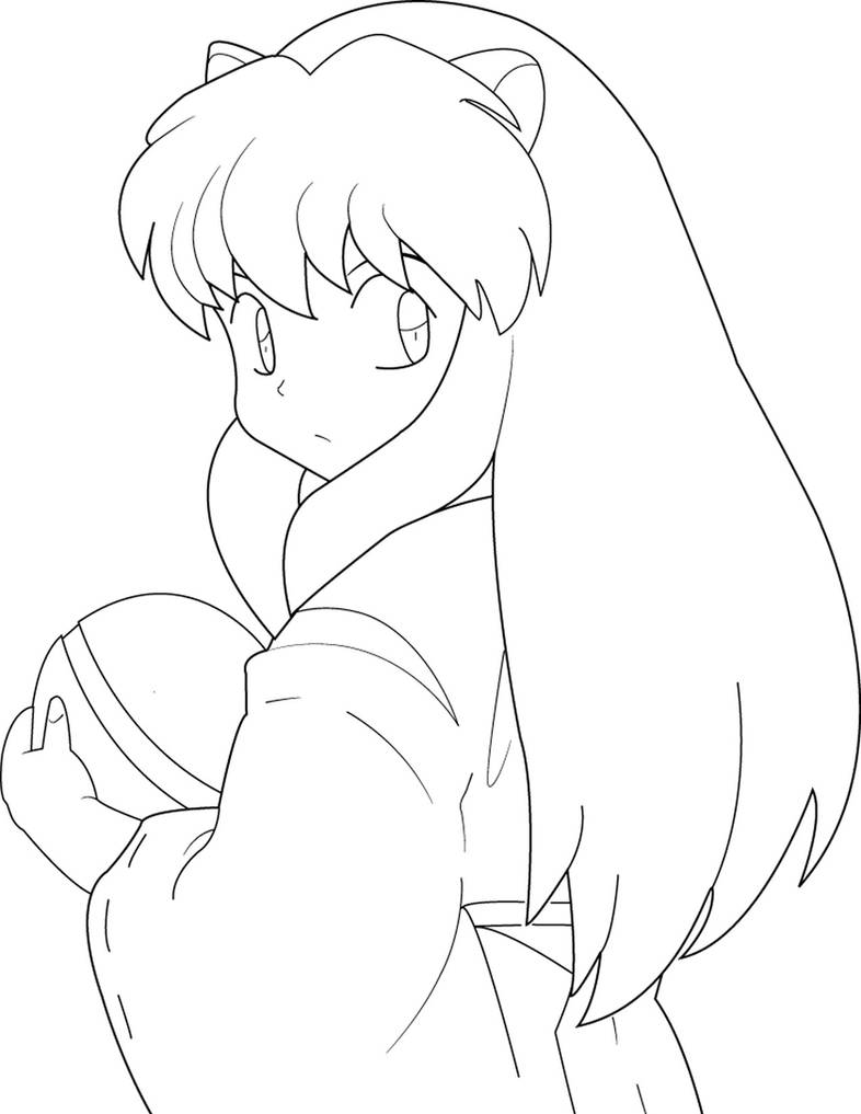 Inuyasha child color page by aidenoffire on