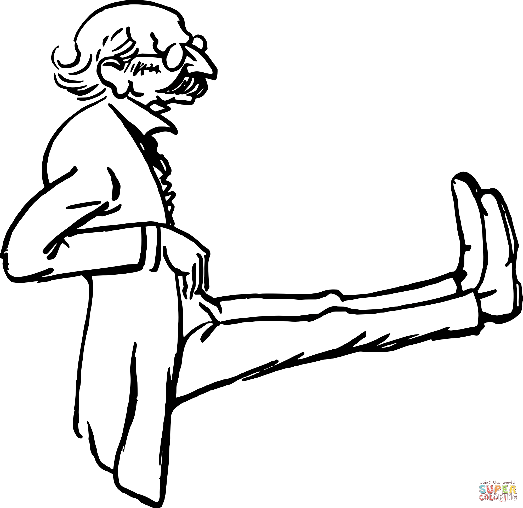 Vintage old man sitting coloring page free printable coloring pages