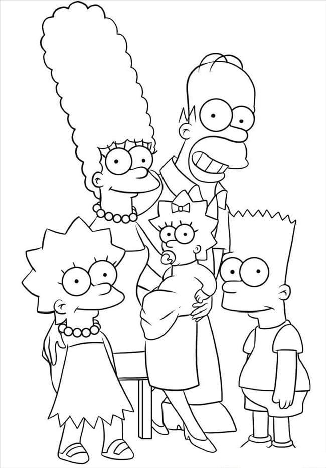 The simpson coloring pages by coloringpageswk on