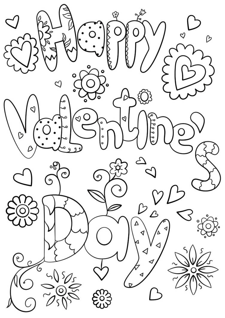 Valentines day coloring pages by coloringpageswk on