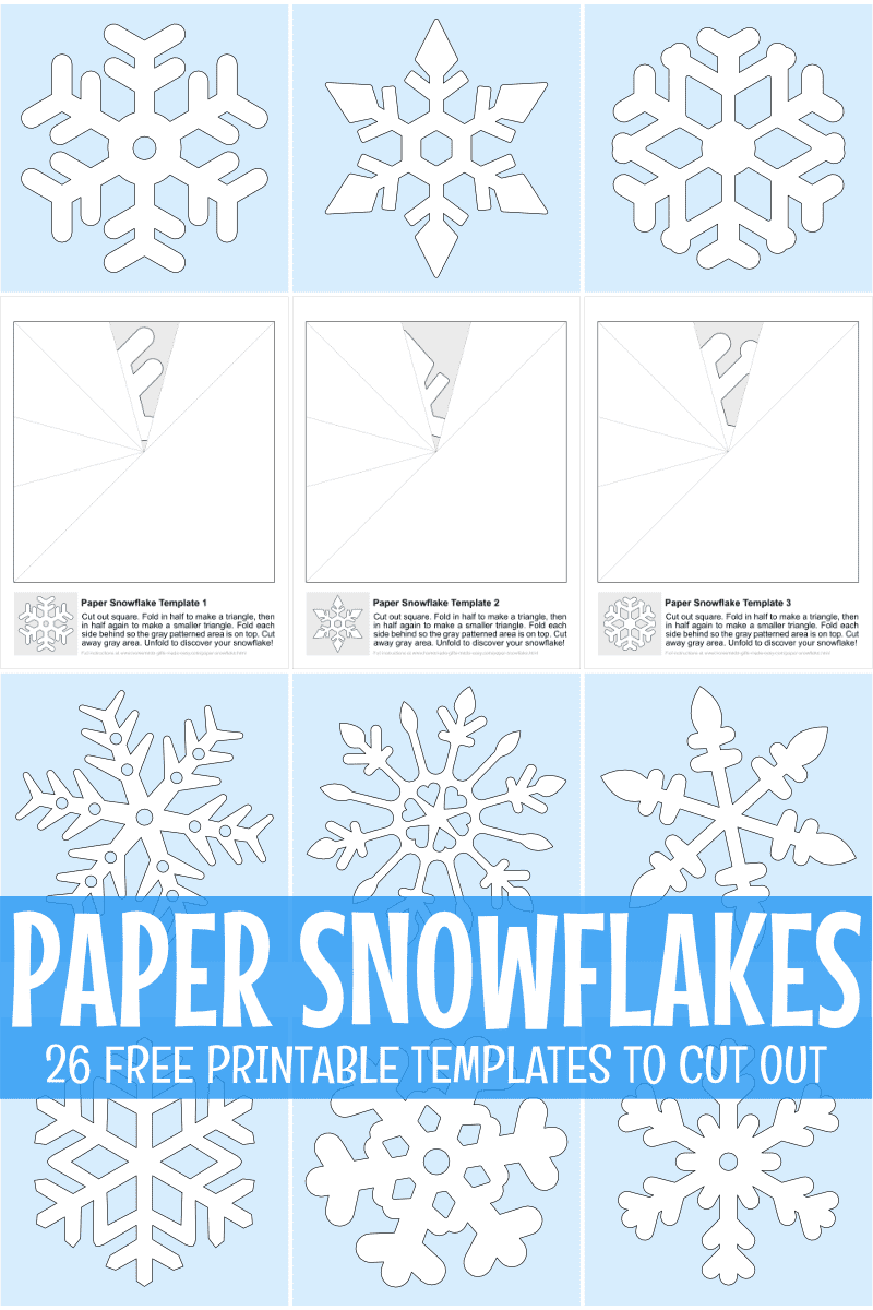 How to make paper snowflakes free printable patterns