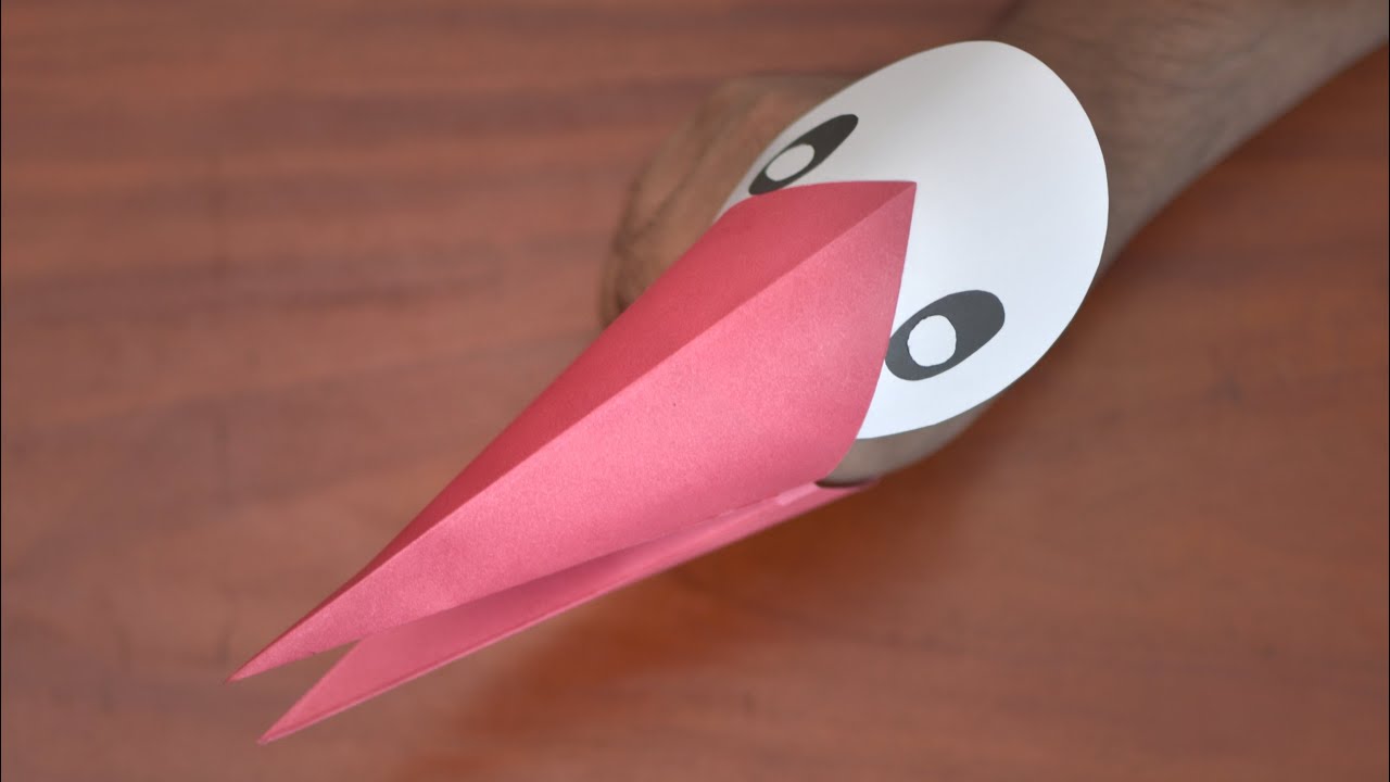 Diy easy craft ideaschool craft ideapaper craftbirds beak easy craft for kid