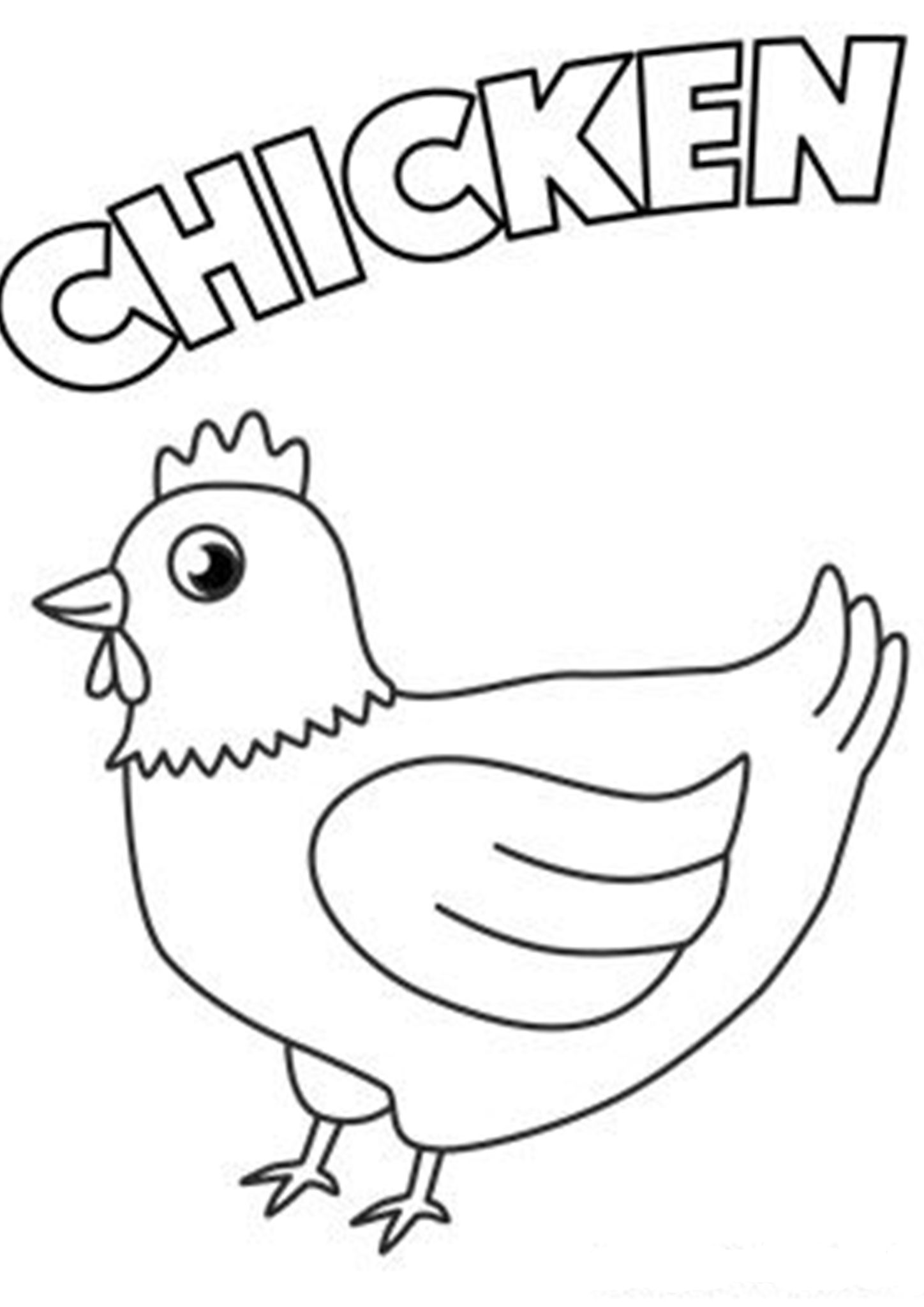 Free easy to print chicken coloring pages farm coloring pages chicken coloring pages preschool coloring pages