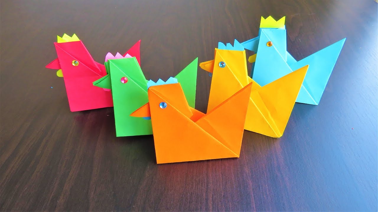 How to ake diy paper henpaper chicken step by step