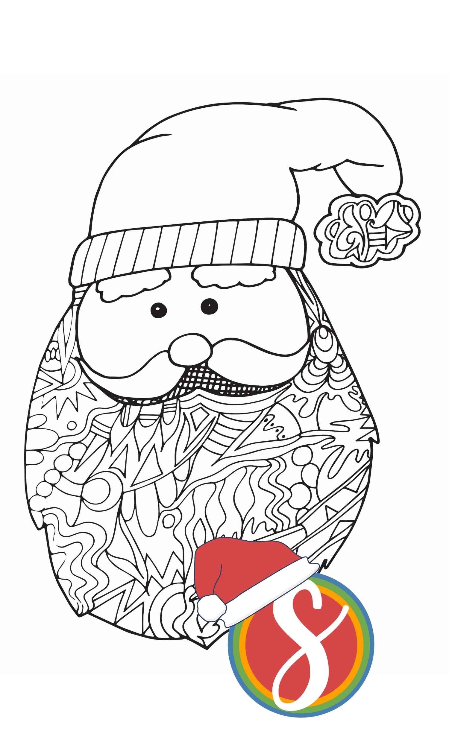 Free santa claus coloring pages â stevie doodles