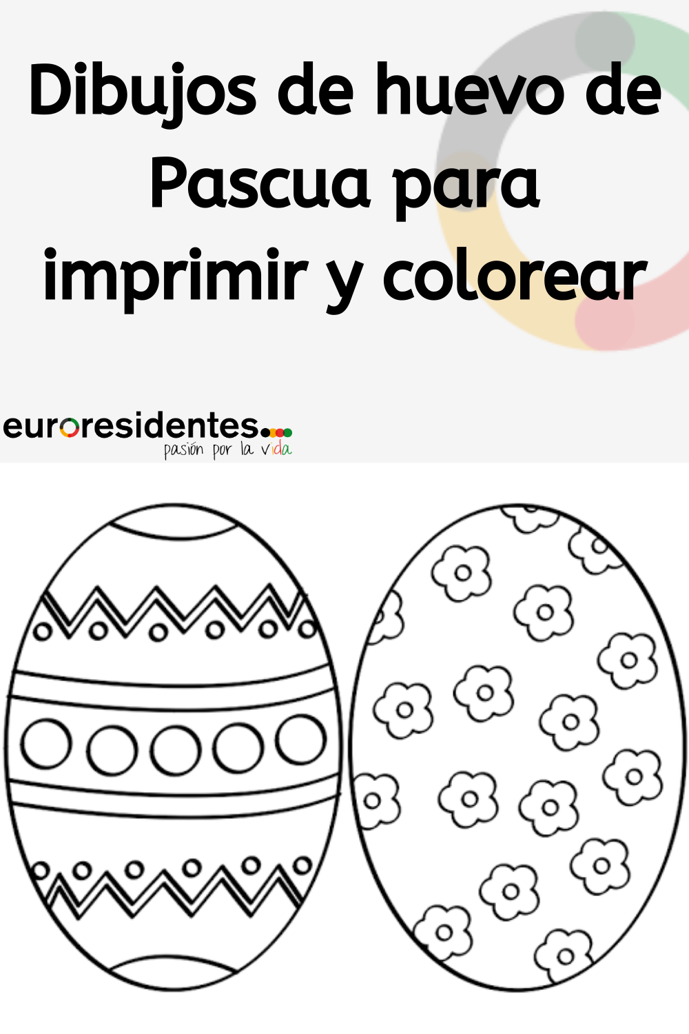 Dibujos de huevos de pascua para imprimir y colorear huevos de pascua pascua huevos