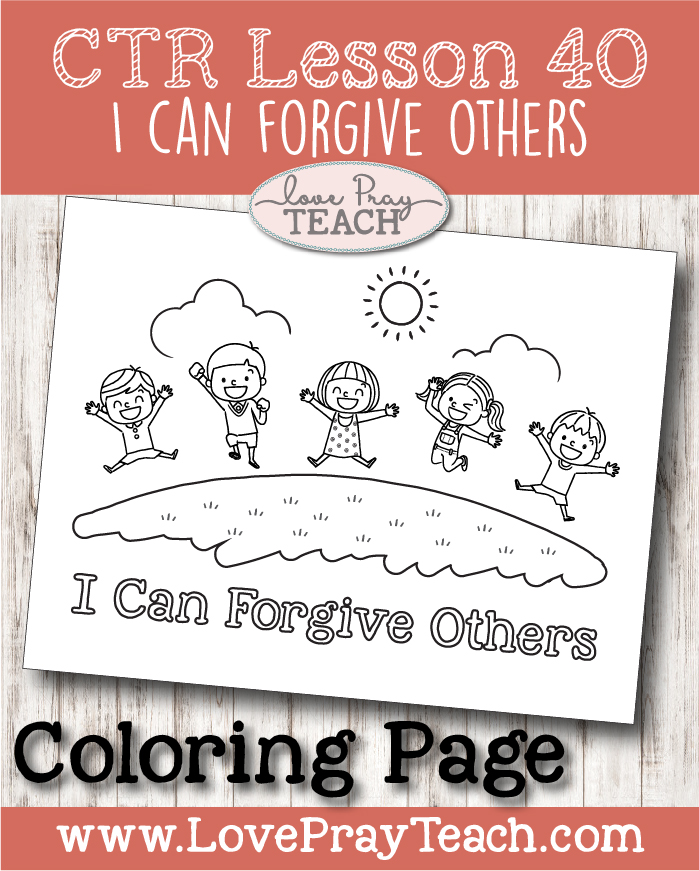 Primary ctr lesson i can forgive others