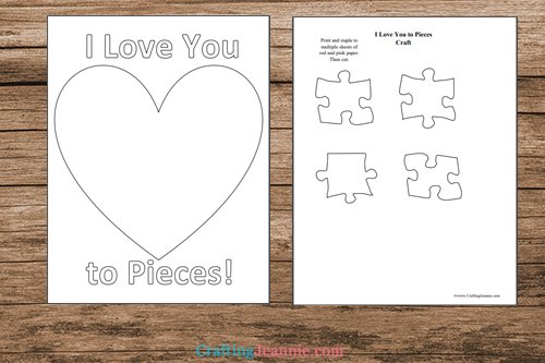 I love you to pieces