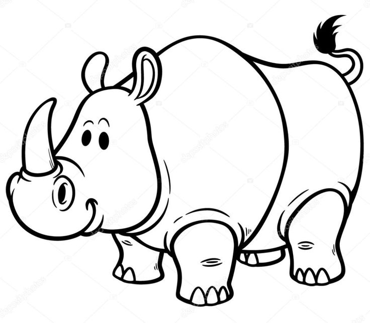 Dibujos para colorear de rhino