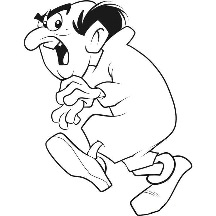 Print gargamel coloring page