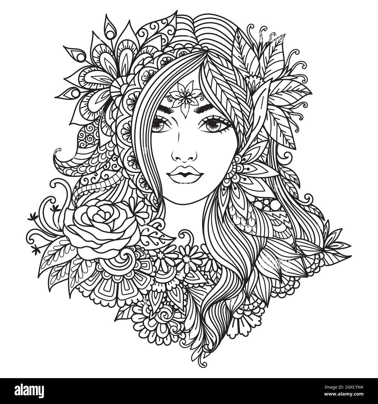 Mandala hada colorear fotografãas e imãgen de alta roluciãn