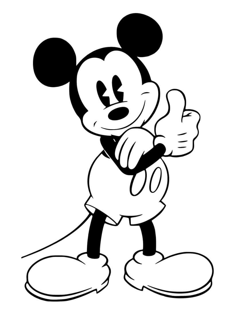 Mickey mouse like coloring page