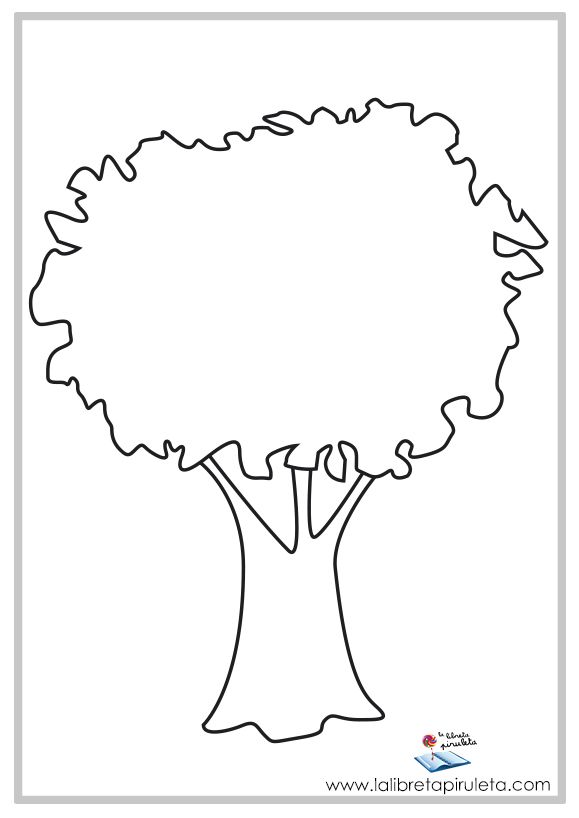 Fichas para imprimir y colorear infantil y primaria naturaleza ãrbol dibujos para colorear dibujos piruletas