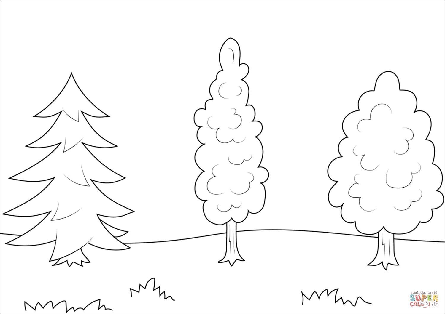 Dibujo de ãrboles para colorear dibujos para colorear imprimir gratis