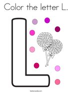 Letter l coloring pages