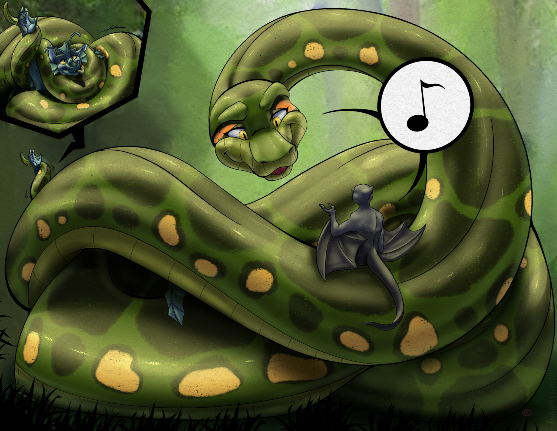 Gift art by royalcoil delightful company by inkanyamba