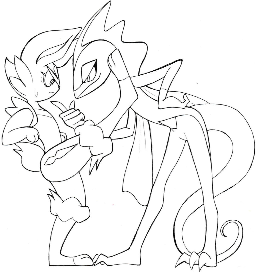 Cinderace and inteleon uncolored by ick on