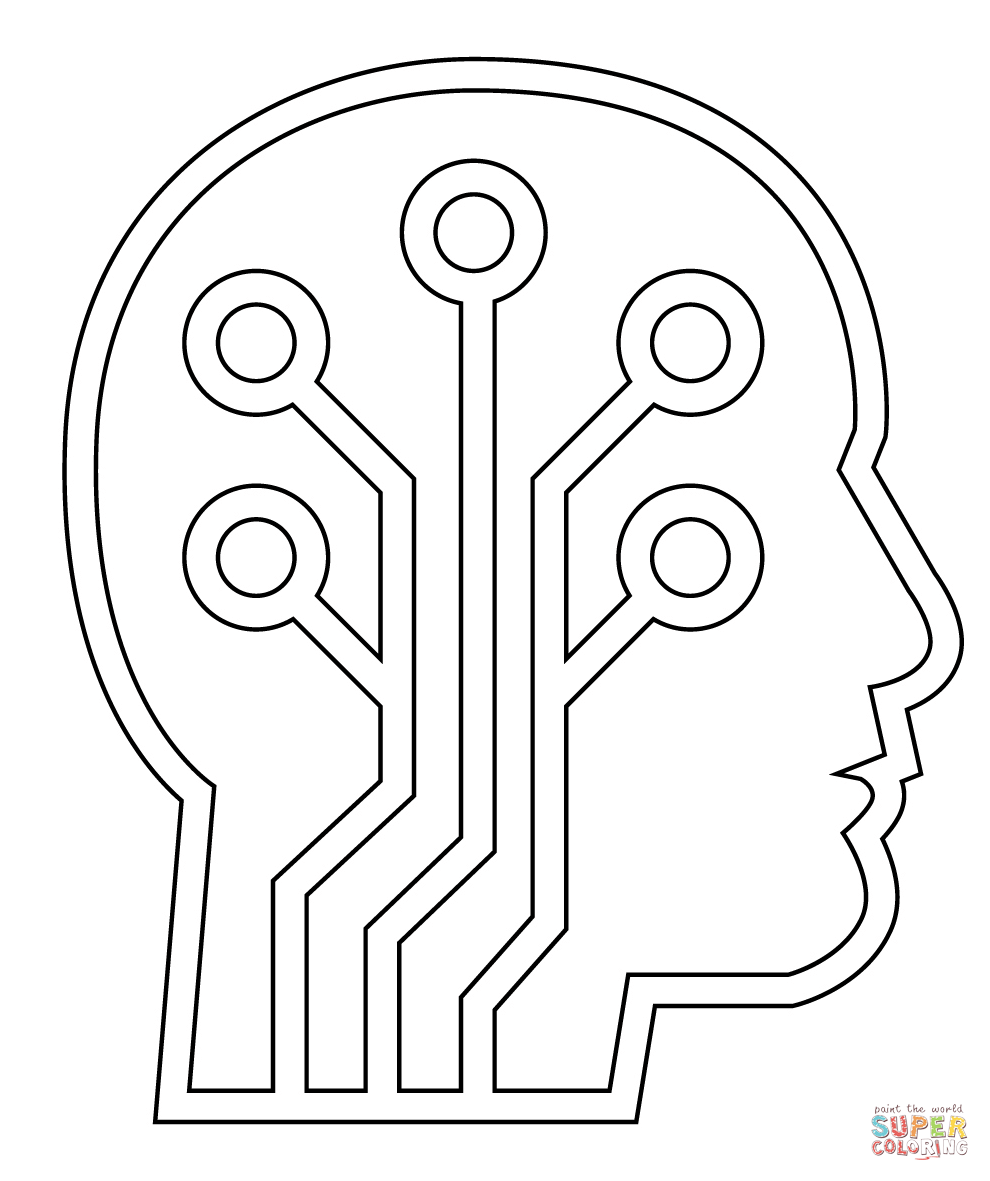 Dibujo de inteligencia artificial para colorear dibujos para colorear imprimir gratis