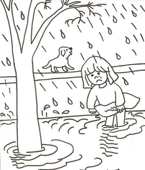 Dibujo de inundacion