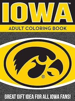 In the sports zone ncaa iowa hawkeyes adult coloring book yellow pages buy online at best price in u