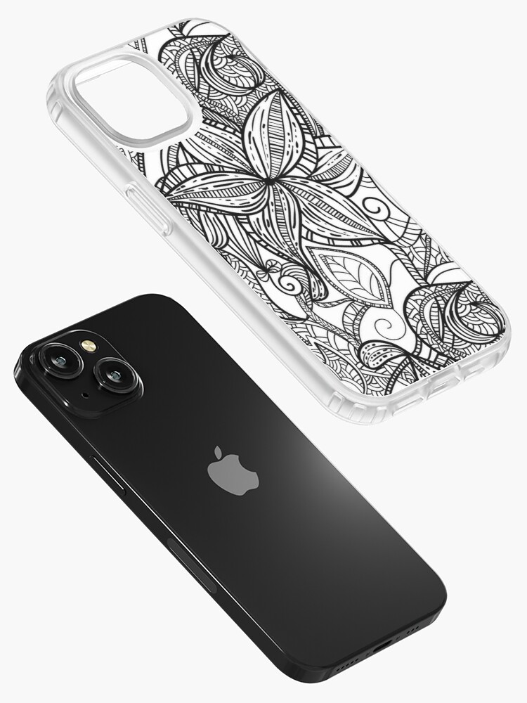 Adult coloring foliage iphone case by yuna