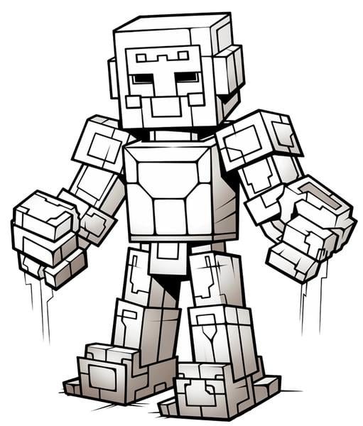 Free printable minecraft coloring pages list
