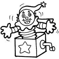 Jack in the box coloring pages